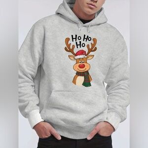 Reindeer Christmas Men’s Hoodie